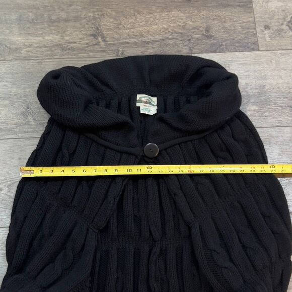 Aran Crafts 3D Cable Knite Cardigan Sweater 100% Charcoal Merino Wool Ireland - Picture 7 of 8